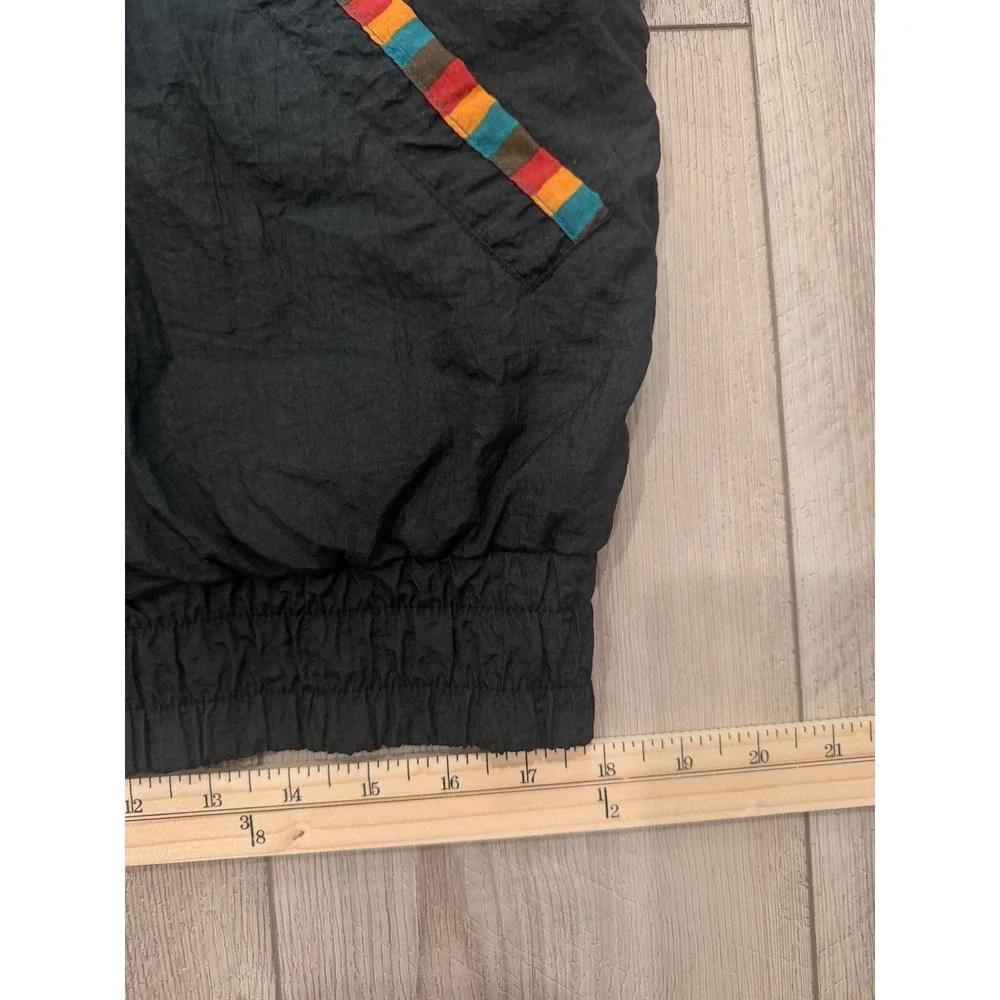 Vintage River Edge Sport Windbreaker Jacket Colorblock‎ Camo Teal Black PL